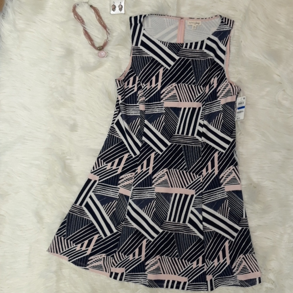 NWT Madison Jules XL Dress pattern asymmetrical